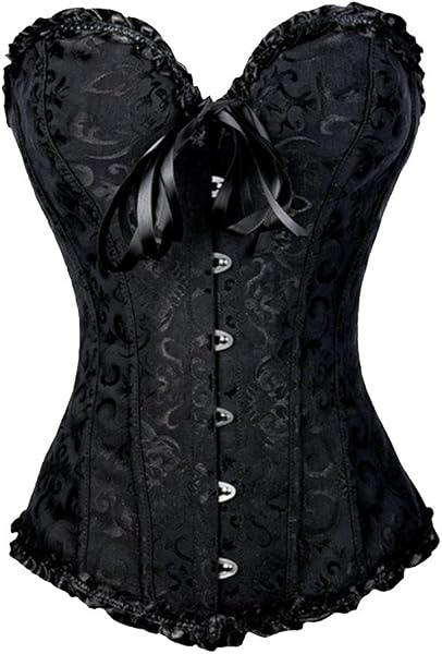 PhilaeEC Women's Overbust Corset, Embroidered Lace & Satin, Gothic Lolita Dress Style, For Dieting, Shape Your Waist for Your Wedding - 1