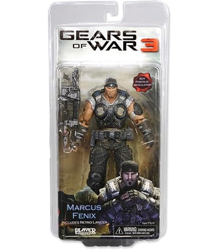 Gears of War NECA 3 Series 1 Action Figure Clayton Carmine Lancer