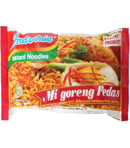 Amazon.co.jp: Indome Super Spicy Mie Goren, 5 Bags, Trial Set (Dry