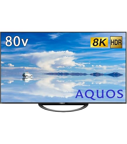 Amazon.co.jp: Sharp AQUOS 8T-C70AX1 70V LCD TV, 8K Built-in Tuner