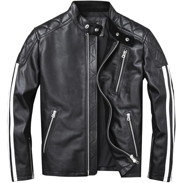 Amazon.co.jp: [VIIBOY] ライダース 革ジャン 本革 バイクジャケット
