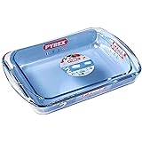 Pyrex Essentials Roasters Set, 2 Piece Set - 1x 3.7 Litres and 1x 2.6 Litres, Clear, 1138906