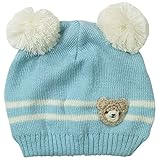 《H28年秋冬物》(日本製) Pample Mousse(パンプルムース) 梵天編みぐるみ付きニット帽子 44cm~50cm/SA NO.DP-63606