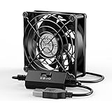 ELUTENG USBファン 8cm 強力冷却 3段風量調節可 5V 静音 小型 卓上 USB扇風機 80mm ファン 7枚羽根 サイレント PC 省エネ クーラー パソコン XBox PS4 PS3 ゲーム機 ルーター TV Box クーリングに対