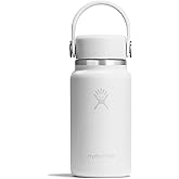 Hydro Flask Micro Hydro 200ml (6.7oz) - Leakproof Insulated Mini Bottle with Clip On Strap - Cold & Hot up to 7 Hours - Compa