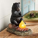 Bear Sitting byキャンプファイヤーアクセントランプ