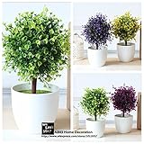 AIBEI-Jongdaキングシミュレーション植物鉢植え1PC PVCグラスボール盆栽の木ギフトホームデコレーションフラワー