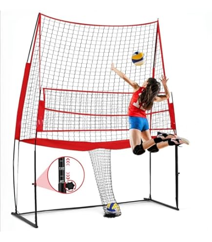 Amazon | LOL-FUN バレーボール練習ネット 高さ調節可能 バレーボール
