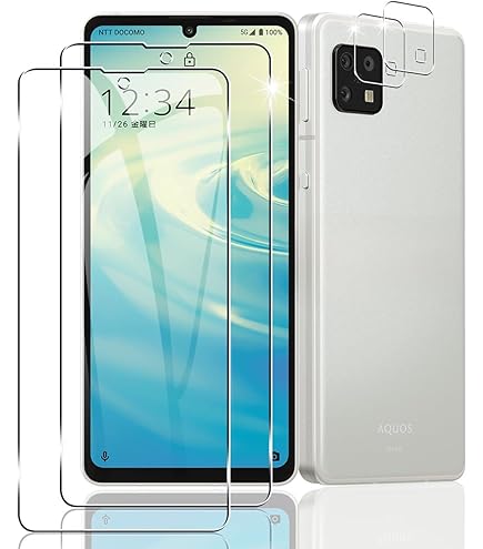 Amazon | 【2+1】AQUOS Sense6 SH-G05 SH-54B フィルム + AQUOS Sense6
