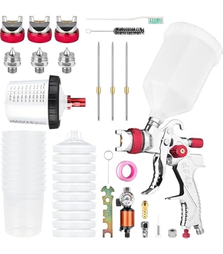 Air Spray Gun ストレート エア スプレー ガン Amazon | (STRAIGHT/ストレート) エアースプレーガン HVLP 15