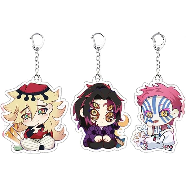 黒死牟&童磨&猗窩座　イニシャルキーホルダー3個　鬼滅の刃　コミケ　アクキー 鬼滅の刃 【上弦の鬼/3点セット】黒死牟 童磨 猗窩座 アクリル