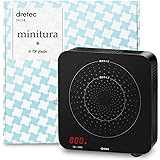 dretec(ドリテック) 一人用 IH クッキングヒーター 卓上 電気 小型 小さい 800W キャンプ用品 コンロ ヒーター コンパクト ブラック ポータブル おしゃれ