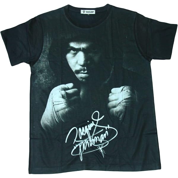 Amazon | [GibGae] プリントTシャツ マニー・パッキャオ ボクシング