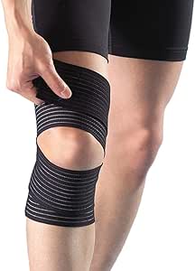 Amazon エサキ ニーラップ 膝サポーター テーピング 膝 ふくらはぎ の疼痛対策に ねん挫 打撲 の テーピング代わり にも使用できます 江崎器械 ひざ用