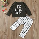 (プタス)Putars ベビー服 子供服 上下セット パーカー 男の子 髭柄 MR LITTLE BOSS 可愛い 秋 冬 スポーツ 運動会 旅行 記念日 プレゼント 6-24ヶ月