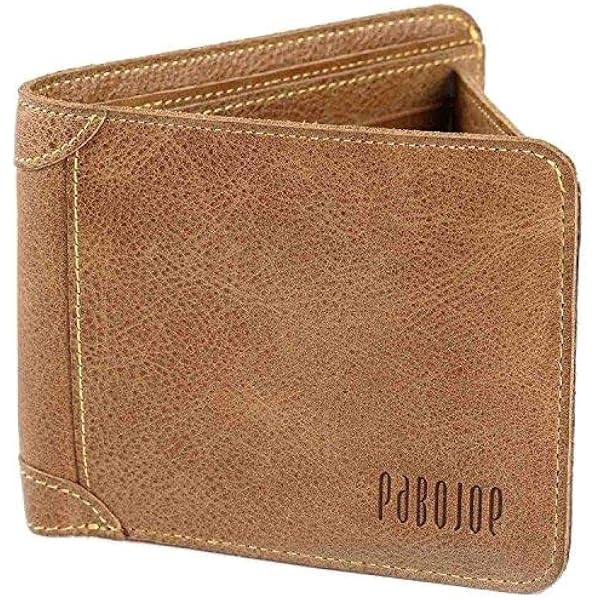 Amazon | [パボジョエ]Pabojoe 財布 メンズ 二つ折り レザ 薄 wallet