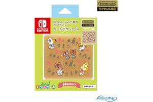 【任天堂ライセンス商品】Nintendo Switch専用カードケースカードポケット24 あつまれ どうぶつの森 ラインアート