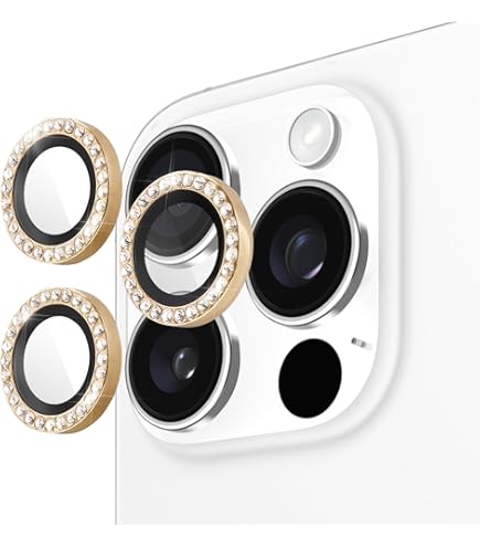 Case-Mate Kameralinsenschutz Für IPhone 16 Pro Max/Pro – Mit Alu-Funkelringen, Kratzfest, Hüllenfreundlich