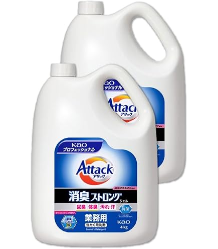 Amazon | アタック 消臭ストロングジェル 【ハーフケース】洗濯用洗剤