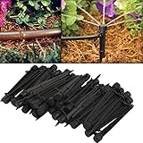 Demiawaking 灌漑用ドリッパー 360°調整可能 全方位8穴 園芸給水 点滴ノズル 散水用具 内径4mm/外径7mmホース用 50本セット