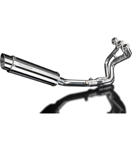 Amazon | DELKEVIC フルエキゾーストマフラー サイレンサー