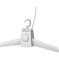 オーム(OHM) ハンガー型2WAYドライヤー 衣類乾燥機 靴乾燥機 衣類ドライヤー ハンガータイプ 靴ドライヤー 動作確認ランプ付き AIR-KCS002-W 08-3870 OHM 白