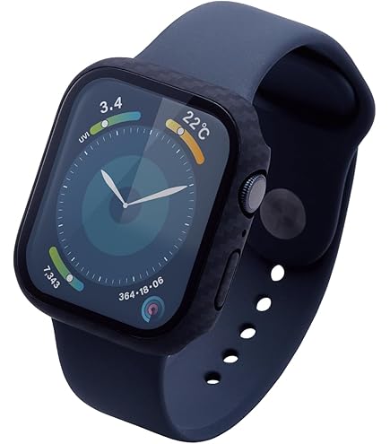 Apple Watch Series44mm45mmカーボンファイバー色選べる 0.7g 超軽量】アップルウォッチカバーに