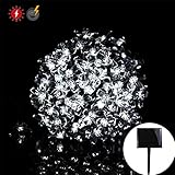 RPGT ソーラー LEDイルミネーションライト 13m 100LED 桜の花 ソーラーライトストリング USB充電式 防水 8ライトモード ソーラー充電式 さくらタイプ クリスマスガーデン装飾ライト