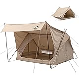 Naturehike公式ショップ ロッジテント A型フレームテント ポリコットン TC 通気 設営簡単 2~4人用 ２重層 ファミリーキャンプ 前室 メッシュ 綿布 防水 日除け 遮光 耐風 アウトドア 公園 お花見 ピックニック キャンピング グラ
