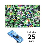 26pc Kids PlayマットセットFunville Fun Rug with Die Cast Cars