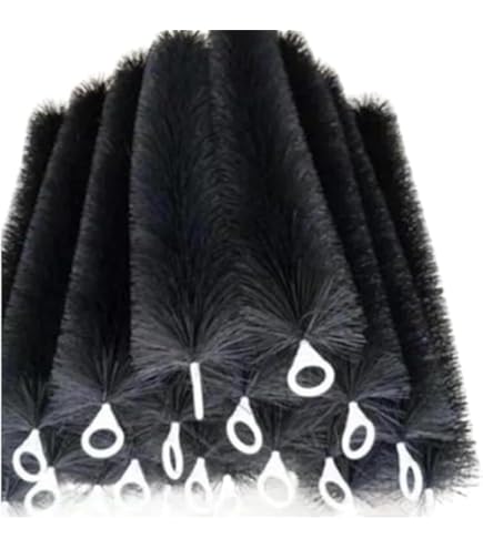 送料無料！格安！ロールブラシ6本　錦鯉　アクアリウム　金魚　濾過層 ロールフィルター 50cm 50本セット 黒 ロールブラシ (50cm, 黒