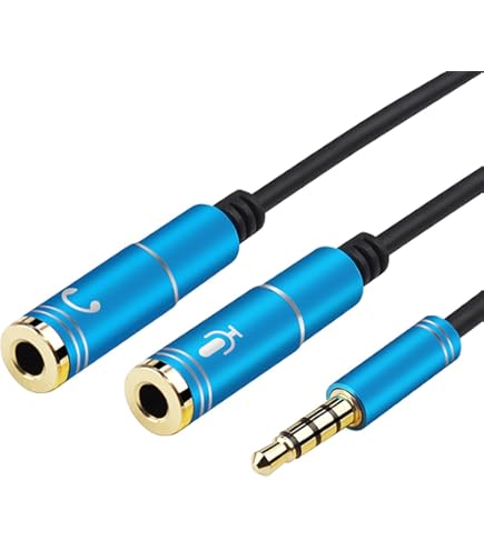 Beat Audio イヤフォンケーブル プラグ 青 Amazon | F-Factory 3.5mm 3極 ステレオミニプラグ (オス) - 3.5mm 4極