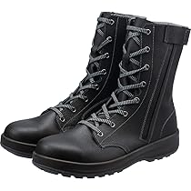 Simonシモン SS33 黒 C付黒紐　ハイカット安全靴 新品 Amazon | [シモン] 安全靴 長編上 JIS合格 チャック付 安全性