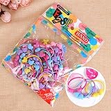 LexBlue（TM）50pcs / lotはキャンディカラーかわいい子供の髪のロープキッズベビーガールヘアアクセサリーリング弾性ヘアバンド