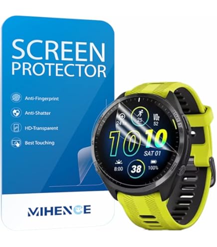 Diruite 4-Pack For Garmin Forerunner 55 Screen Protector Tempered Glass For Garmin Forerunner 55 Smart Watch [2.5D 9H Hardness][Anti-Scratch][Optimized Version - View #7