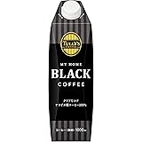 TULLY'S COFFEE(タリーズコーヒー) ブラック キャップ付き 紙パック 1L×6本 MY HOME (マイホーム)