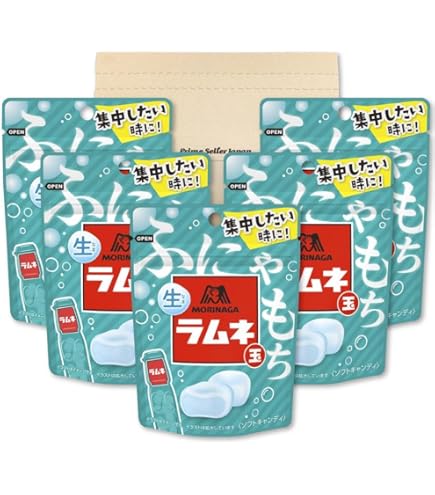 Amazon.co.jp: 森永製菓 生ラムネ玉 32g ×3袋セット PSJBOX ふにゃもち