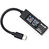 ルートアール 双方向・メタル筐体・多機能表示 USB Type-C電圧・電流チェッカー （ケーブル付きモデル） RT-TC5VABK