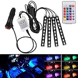xlp LEDテープライト Ledストリップライトセット 車内装飾用 Wireless Remote Control Car RGB LED Neon Interior Light Lamp Stri