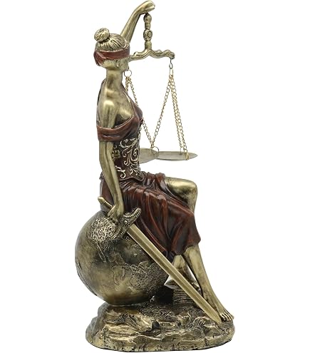 Amazon.co.jp: Lady Justice Roman Goddess正義の女神テミス像大理石