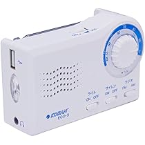 太知ホールディングス ラジオ ブラック 幅18.5×奥行8.5×高さ13cm 太知ホールディングス 防水備蓄ラジオ ECO-303 1台（直送品