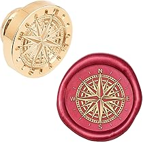 Amazon.co.jp: CRASPIRE シーリングスタンプ ヘッドのみ 太陽と月と 