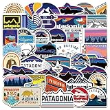 for パタゴニア ステッカー 55枚セット アウトドア ブランド おしゃれ キャンプ ステッカー for patagonia stickers 防水 大きめ スポーツタイドブランドステッカー スーツケース ギター 車 バイク 自転車 ヘルメット スケートボード パソコンステッカー スケートボードステッカー