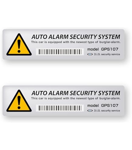 Amazon | マツダ バーグラ アラーム システム セキュリティステッカー