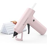 Tilswall グルーガン コードレス 2000mAh 90秒急速加熱 20本スティック(7×140mm)付 | グルーガン 充電式・軽量ミニ設計。DIY、手芸、工作、ギフト作りや修理に使いやすい安全設計(ピンク)