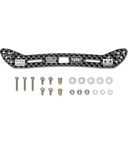 Amazon | タミヤ ミニ四駆限定 HG カーボンフロントステー (1.5mm