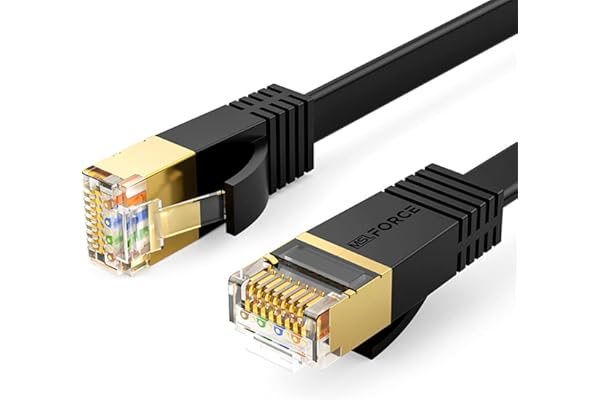 安心の日本企業 LANケーブル CAT7 10Gbps 600MHz CAT7準拠 0.2m/0.5m/1m/2m/3m/5m/10m/15m/20m/30m ランケーブル カテゴリー7 フラットタイプ ネットケーブル LANケーブル 金メッキ コネクタ 高速 ec7f 1本 (フラットタイプ, 1本, 0.5ｍ)