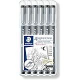 ステッドラー(STAEDTLER) 水性ペン ピグメントライナー 6本セット 308 SB6P