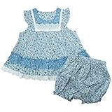 《初夏盛夏対応》(日本製) Pample Mousse(パンプルムース) 布帛ローン小花柄ノースリミルキースーツ 90cm /OW NO.DP-72400