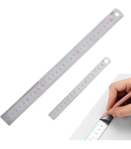 Amazon.co.jp: 直尺 定規 ステンレス 15cm アルミ直尺 メモリが